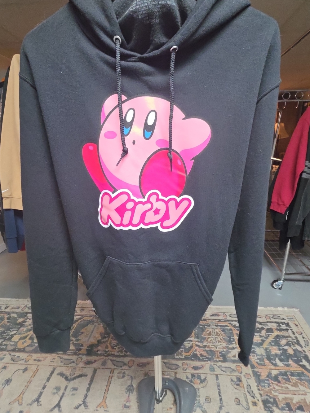 Kirby Pullover Hoodie Sweatshirt - Black